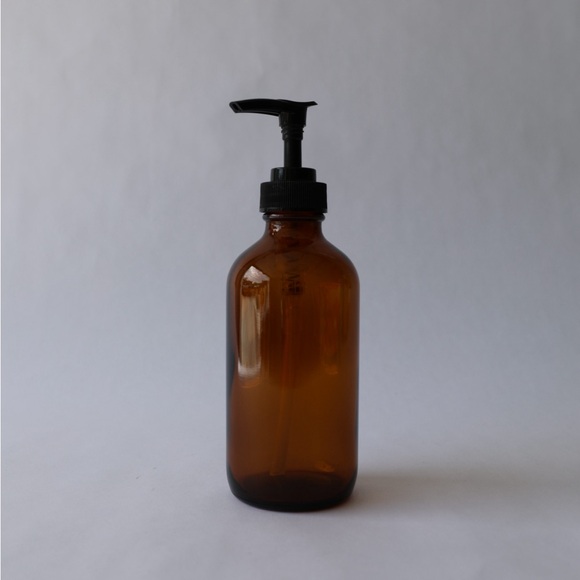 Amber Glass Soap or Lotion Bottle - 8 oz. - Picture 1 of 3
